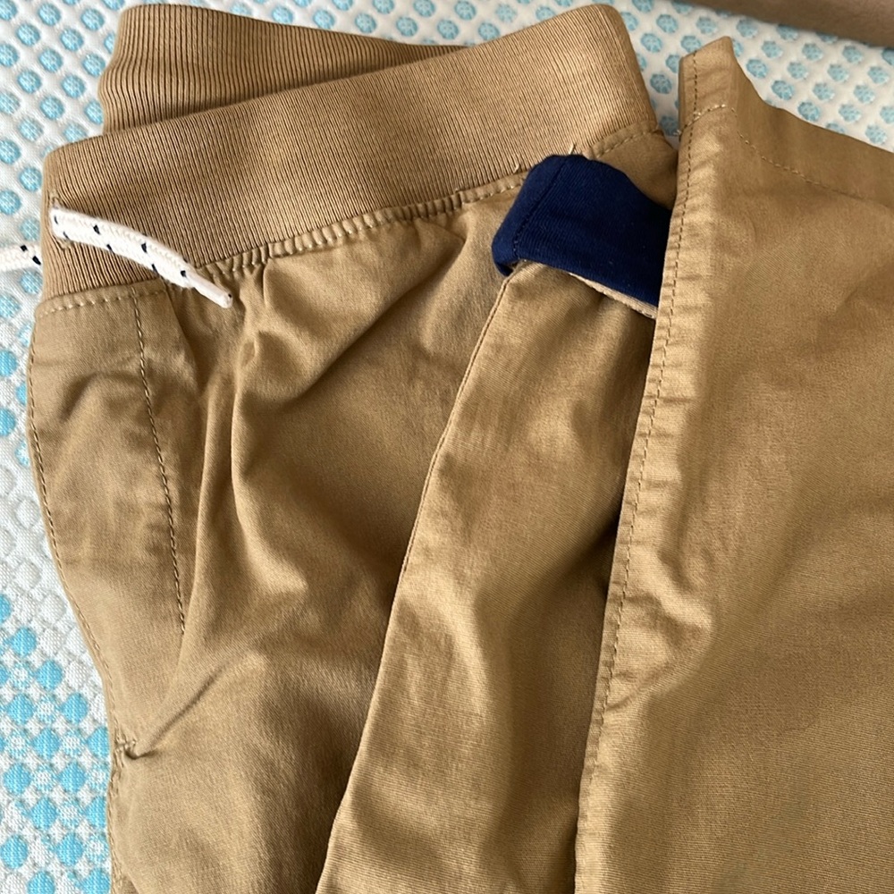 Land’s End Iron Knee Stretch Jersey Lined Pull On Pants. Large. 10-12H. New.